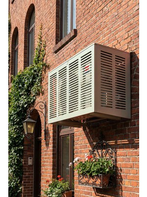 Liccia Klima Motoru/Dış Ünite Gizleme/Koruma Kafesi XL 120x62x150(H) Slotted