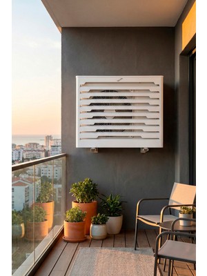 Liccia Klima Motoru/Dış Ünite Gizleme/Koruma Kafesi L 120x62x110(H) Radius
