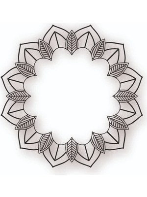 Renklime Lazer Kesim Metal Duvar Dekoru, Desen 40 cm