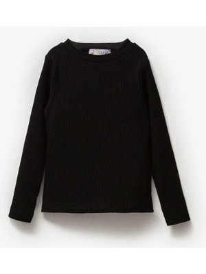 Magu Kız Çocuk Pamuklu Kışlık Uzun Kollu Basic Body Sweatshirt