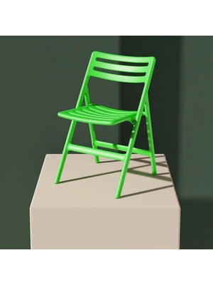 Retro Art Katlanır Kırılmaz Plastik Sandalye 4'lü Set