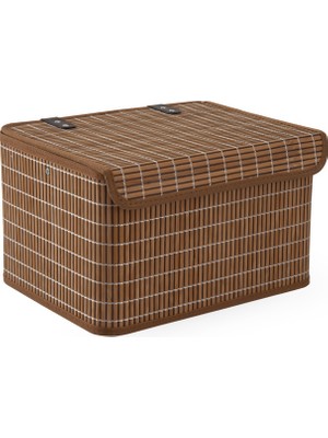 English Home Bambu Saklama Kutusu Kahve 36x27x22 cm Dayanıklı Hardwood Malzeme ile