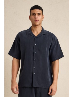 Danger Erkek Modal Kumaş Pantolon Gömlek Takım Siyah