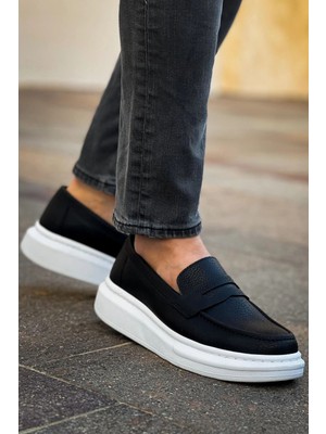 Chekich Robert - RS615 Siyah  Erkek Loafer Ayakkabı Sıyah