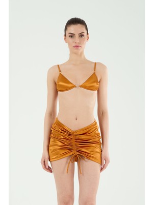 Louren P25009 Kısa Saten Etek