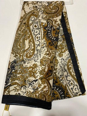 Nisa Retro Desen Şal Yeşil