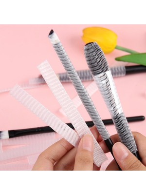 Sepetopia -Makyaj Far Allık Kontür Eyeliner Fırça Malzemeleri Ürünleri Koruyucu File Kapak Örgü Kılıf Set 20LI (5534)