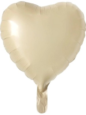 Party Express 18" Folyo Kalp  Balon  - Bej