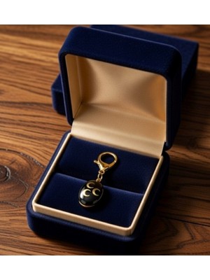 Epilons Blackcraft Üç Hilal Oltu Taşı Anahtarlık