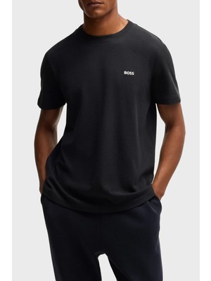 Boss Logolu % 100 Pamuk Regular Fit Bisiklet Yaka T Shirt Erkek T Shirt 50529941 001