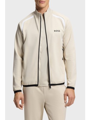 Boss Logolu Regular Fit Dik Yaka Fermuarlı Sweat Erkek Sweatshirt 50554402 272