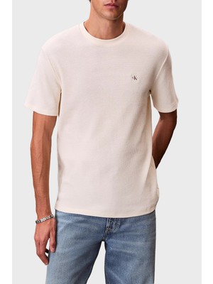 Calvin Klein Pamuklu Regular Fit Logolu Bisiklet Yaka T Shirt LV04RD008GF7J Erkek T Shirt LV04RD008G F7J