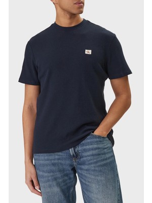 Calvin Klein Pamuklu Regular Fit Logolu Bisiklet Yaka T Shirt LV04RD008GCEF Erkek T Shirt LV04RD008G Cef