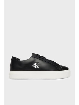Calvin Klein Deri Logolu Kalın Tabanlı Sneaker Ayakkabı YM0YM01460BEH Erkek Ayakkabı YM0YM01460 Beh