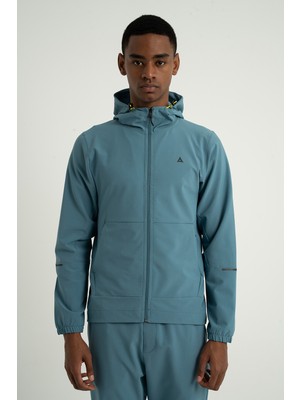 Airlife Professional H1 Armour Erkek Koşu Için Tasarlanmış Yansıtıcı Şerit Destekli Kapüşonlu Sporcu Üstü Mavi