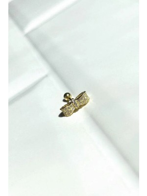 Spossy Silver Jewelry Kurdele Piercing Küpe