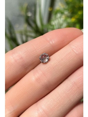 Spossy Silver Jewelry Yuvarlak Piercing Küpe