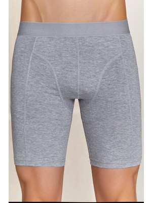 1125 Berrak Erkek Uzun Boxer 10LU Gri