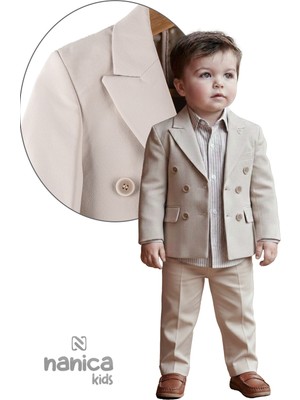Nanica Kids Erkek Çocuk Kruvaze Takım Elbise 126638