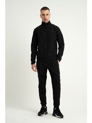 Airlife Professional Sr1 Vogue-26 Erkek Tam Boy Fermuarlı Ceket Siyah