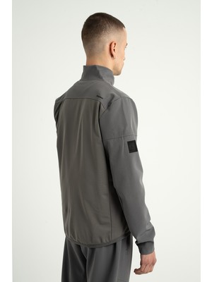 Airlife Professional Sr1 Vogue-26 Erkek Tam Boy Fermuarlı Ceket Gri