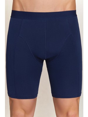 1125 Berrak Erkek Uzun Boxer 10LU Lacivert