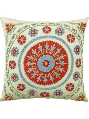 Soho Antiq Asem El Yapımı Suzani Kırlent 50X50 cm