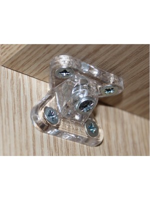 Metali Dereceli Şeffaf Çektirme (Mobilya Birleştirme Elemanı) 10'lu