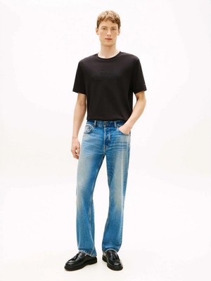 Tommy Hilfiger MW0MW42380BDS Mix Media Interlock Erkek Tişört