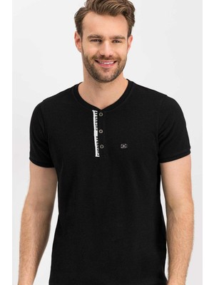 Arnetta 632 Everyday Erkek Düğmeli Yaka Kısa Kollu Pijama Takım