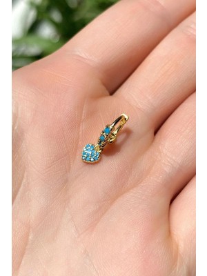 Spossy Silver Jewelry Kalpli Halka Piercing Küpe