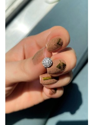 Spossy Silver Jewelry Yuvarlak Tasarım Halka Piercing Küpe