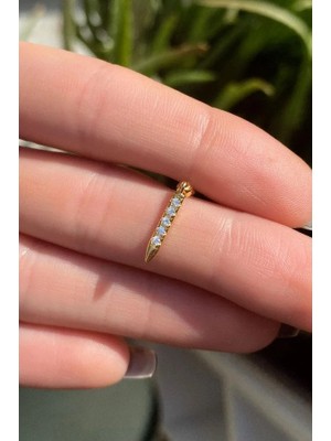 Spossy Silver Jewelry Sallantılı Piercing Küpe