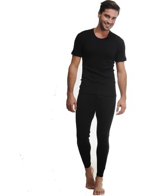 Hasyün 4001 Erkek Siyah Uzun Yün Don