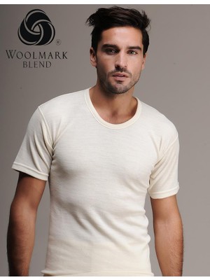 Yeni Hasyün Erkek Büyük Beden %75 Yün Ter Emici Kaşındırmaz Kısa Kol Üst İçlik