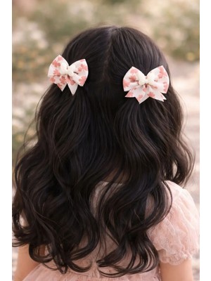 Nati Co Kız Çocuk Kelebek Figürlü Fiyonk Pens Toka ( 2'li ) – 5 cm