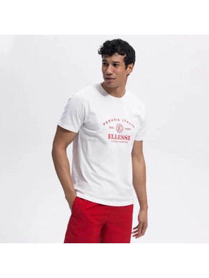 Ellese Ellesse EM453-OF Bisiklet Yaka Erkek T-Shirt - Beyaz