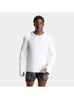 adidas Adi365 Running Essentials Erkek Beyaz Koşu Sweatshirt.-