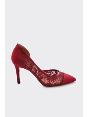 Derinet Tül Dantelli Kadın Stiletto