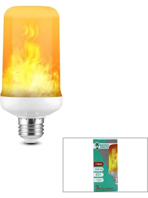 Marsilyan 7W E14 Alev Ampul Lamba 560 Lümen (4887)