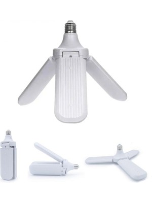 Marsilyan 3 Kollu Pervane Modeli Beyaz LED Lamba Ampul 24W - E27 (4887)