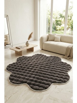 Tropikal Home Bubble Papatya Halı Kaymaz Taban Pofuduk Yumuşak Dekoratif Salon Oturma Yatak Çocuk Odası Halısı