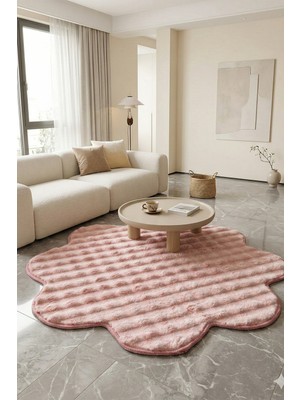 Tropikal Home Bubble Papatya Halı Kaymaz Taban Pofuduk Yumuşak Dekoratif Salon Oturma Yatak Çocuk Odası Halısı