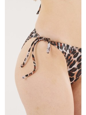Louren B21020 Sabit Üçgen Leopar Bikini Takım