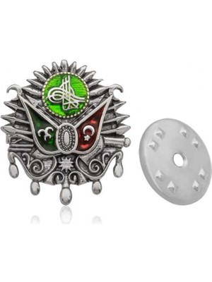 Marsilyan 925 Ayar Gümüş Osmanlı Devlet Arması Rozet BRS98121019 (72)