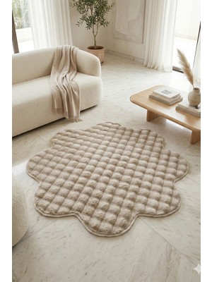 Tropikal Home Bubble Papatya Halı Kaymaz Taban Pofuduk Yumuşak Dekoratif Salon Oturma Yatak Çocuk Odası Halısı