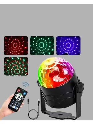 Epilons Ses Duyarlı Mini Disko Küre Lamba