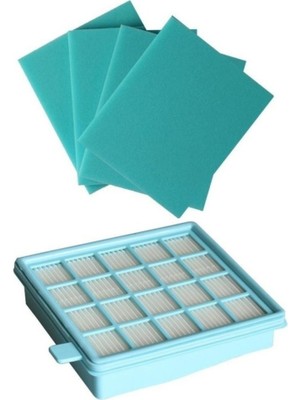 Philips Fc 9323-07 Power Pro Hepa Filtre Seti 4 Adet Sünger ile Filtre Aksesuarı