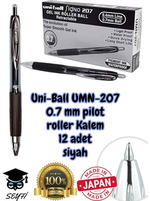 0.7 mm Jel Pilot Kalem Roller Signo Kalem UMN-207 Uni-Ball Basmalı Pilot Kalem
