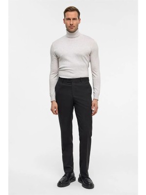Süvari Siyah Regular Klasik Pantolon